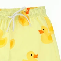 Young Mens Printed Swim Trunks