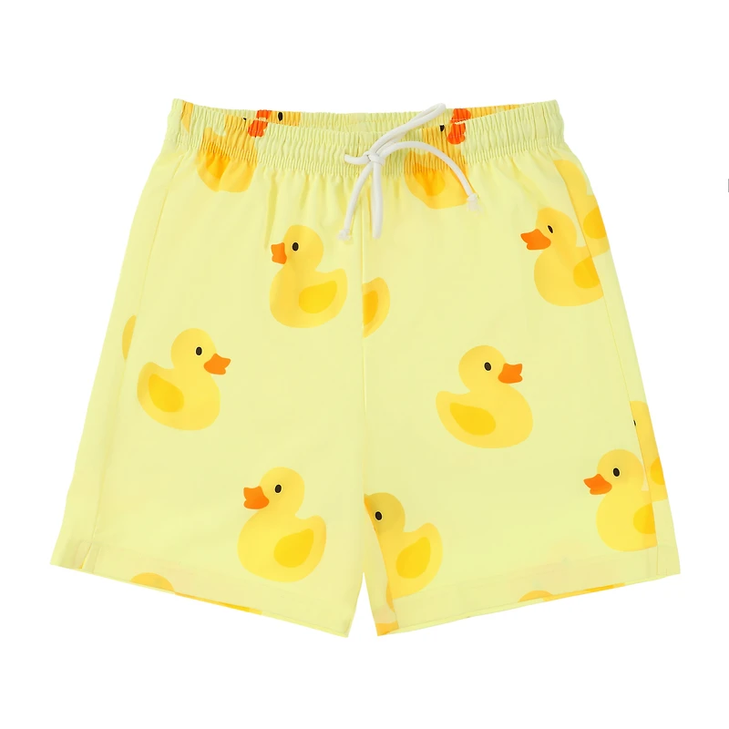 Young Mens Printed Swim Trunks
