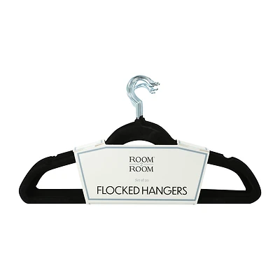 Flocked Clothes Hangers 20-Pack