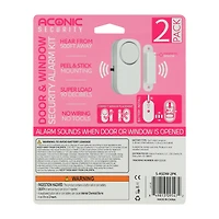 Door & Window Security Alarm Kit 2-Pack