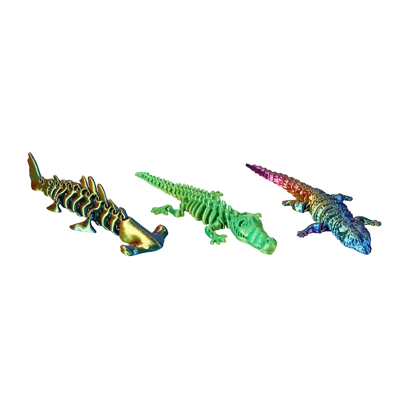 ORB Curiosities® 3D Printed Fangs & Fins Egg Toy (Styles May Vary)