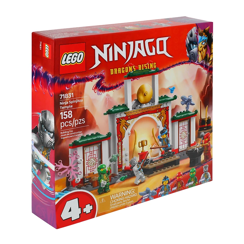 LEGO® Ninjago Dragon's Rising Ninja Spinjitsu Temple Building Toy 158-Pcs