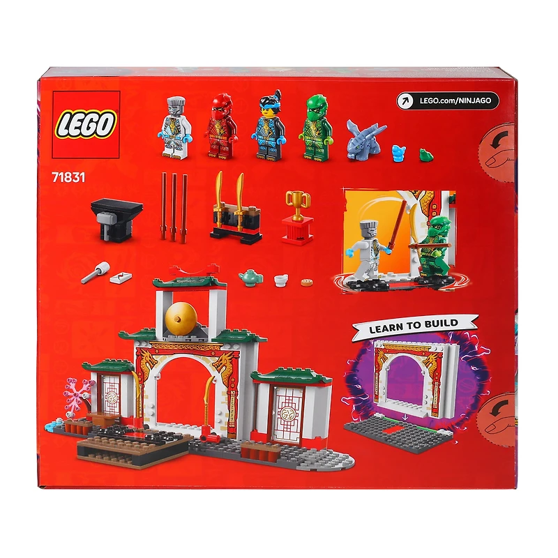 LEGO® Ninjago Dragon's Rising Ninja Spinjitsu Temple Building Toy 158-Pcs