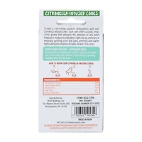 Citronella Infused Incense Cones 20-Pack