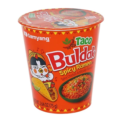 Taco Buldak Spicy Ramen Cup 2.6oz