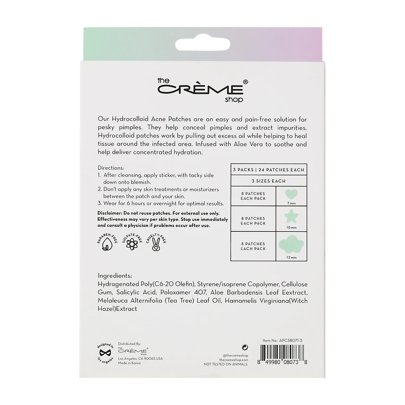 The Crème Shop® Cotton Candy Skin Acne Patches 72-Pack