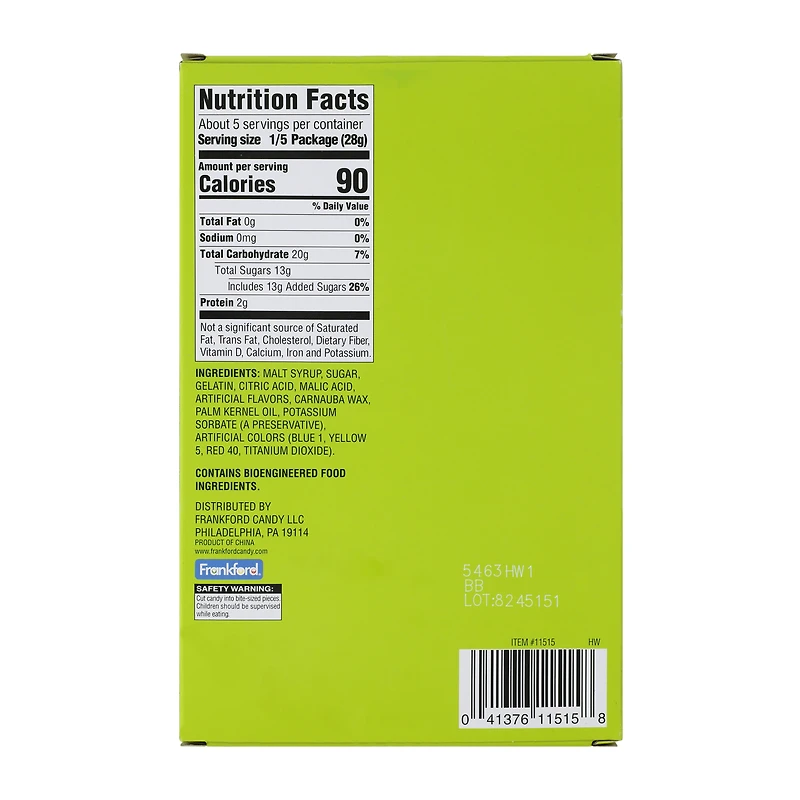 Gummy Frog Candy 5.3oz