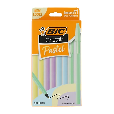 Bic® Cristal Pastel Ball Pens 8-Pack