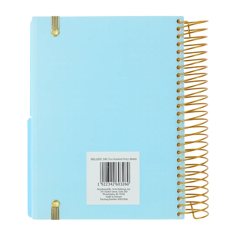 Single Wire Spiral Notebook 6in x 8.25in