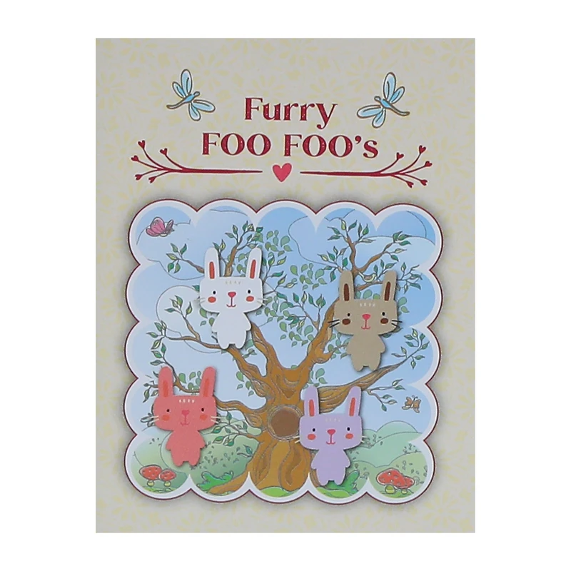 Furry Mystery Bunny Clip-On Tin (Styles May Vary)