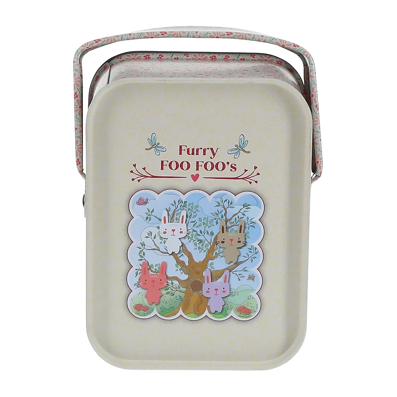 Furry Mystery Bunny Clip-On Tin (Styles May Vary)