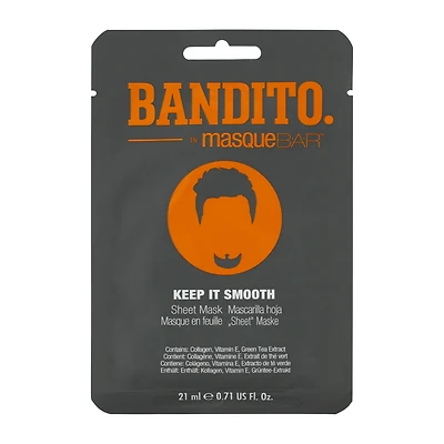 Bandito. By Masque B.A.R™ Keep It Smooth Sheet Mask 0.7oz