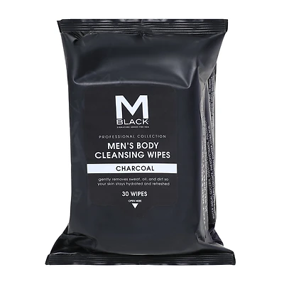 M Black™ Men's Body Cleansing Wipes 3-Pack