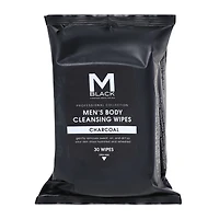 M Black™ Men's Body Cleansing Wipes 3-Pack