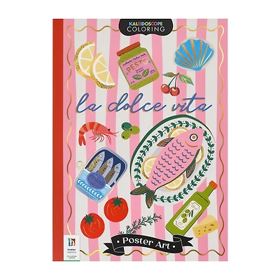 Kaleidoscope Coloring Pattern Scapes Poster Art Book