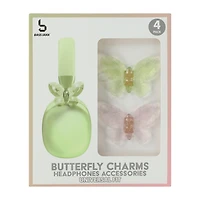 Bass Jaxx™ Butterfly Charms Headphones Accessories 4-Pack