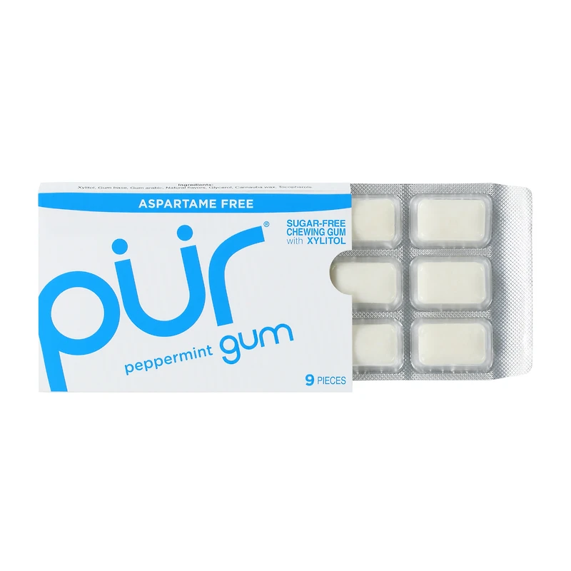 PUR® Peppermint Gum 9-Pack