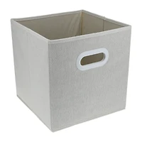 Linen Cube Storage Bins 2-Pack