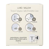 Travel Adapter With Portable Case