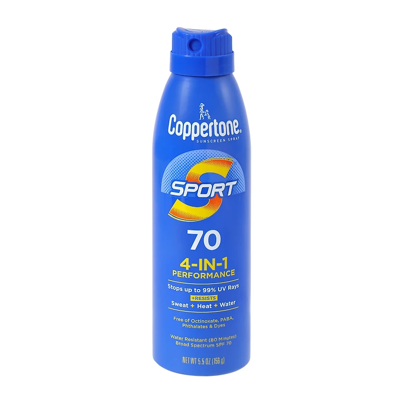 Coppertone® Sport SPF70 4-In-1 Sunscreen Spray 5.5oz