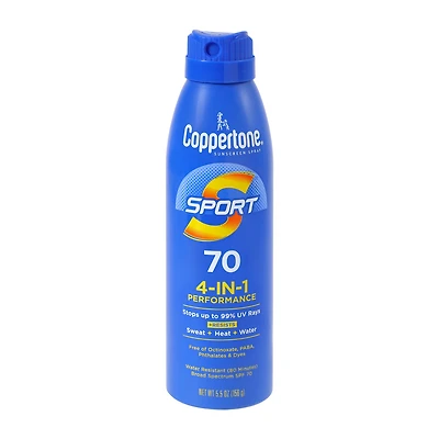 Coppertone® Sport SPF70 4-In-1 Sunscreen Spray 5.5oz