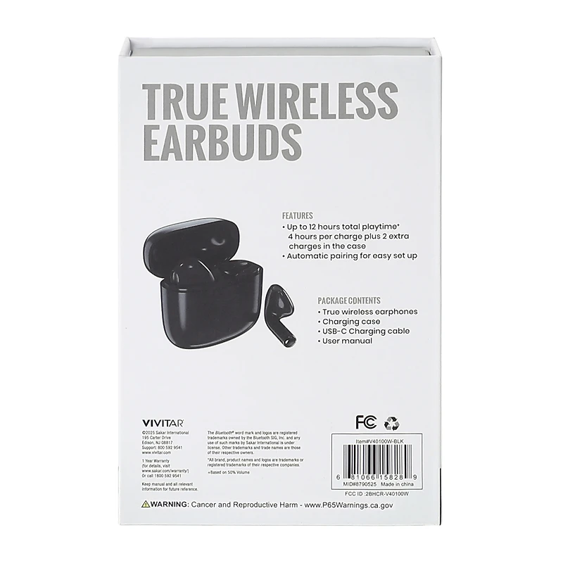 Vivitar True Wireless Earbuds