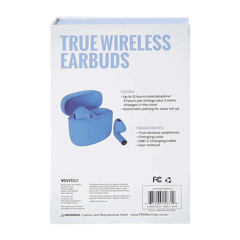 Vivitar True Wireless Earbuds