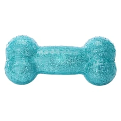Glitter Tpr Dog Bone Chew Toy 7in
