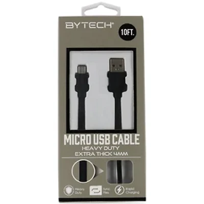 10ft Heavy Duty Micro-USB Cable