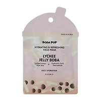 Soda Pop Lychee Jelly Boba Hydrating & Refreshing Face Mask 0.8oz