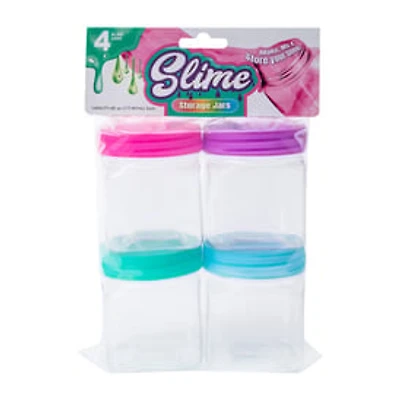 Slime Storage Jar 6oz 4-Pack