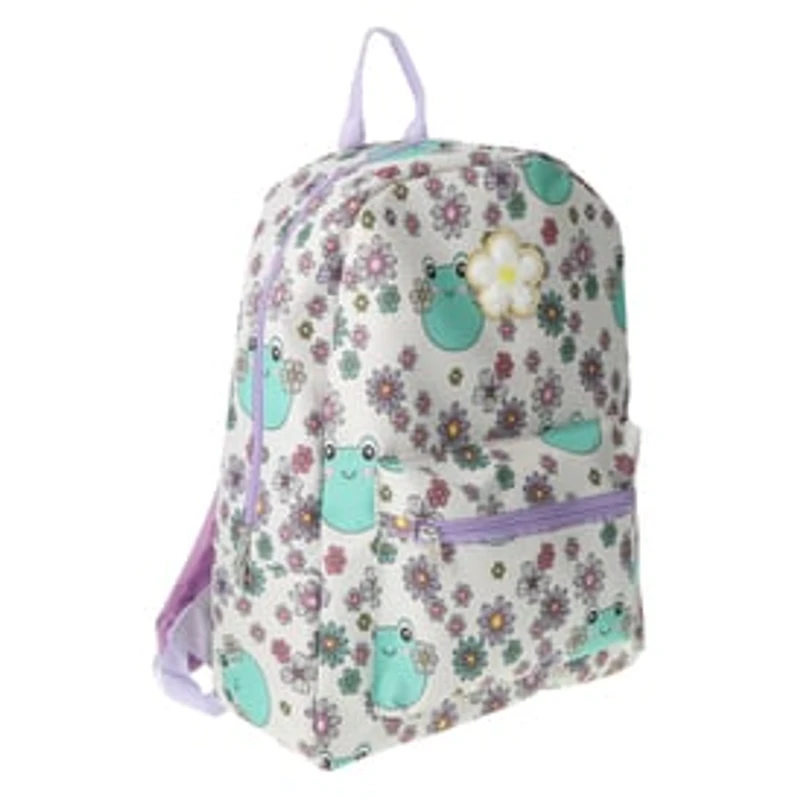 Printed Backpack With Patch 16in