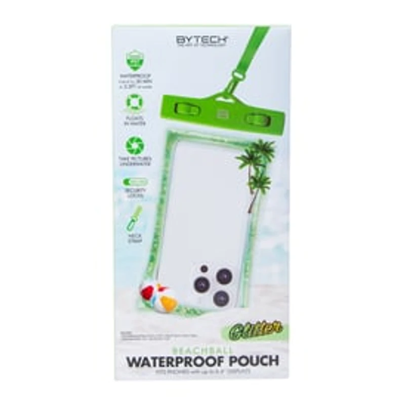 Glitter Waterproof Phone Pouch With Neck Strap