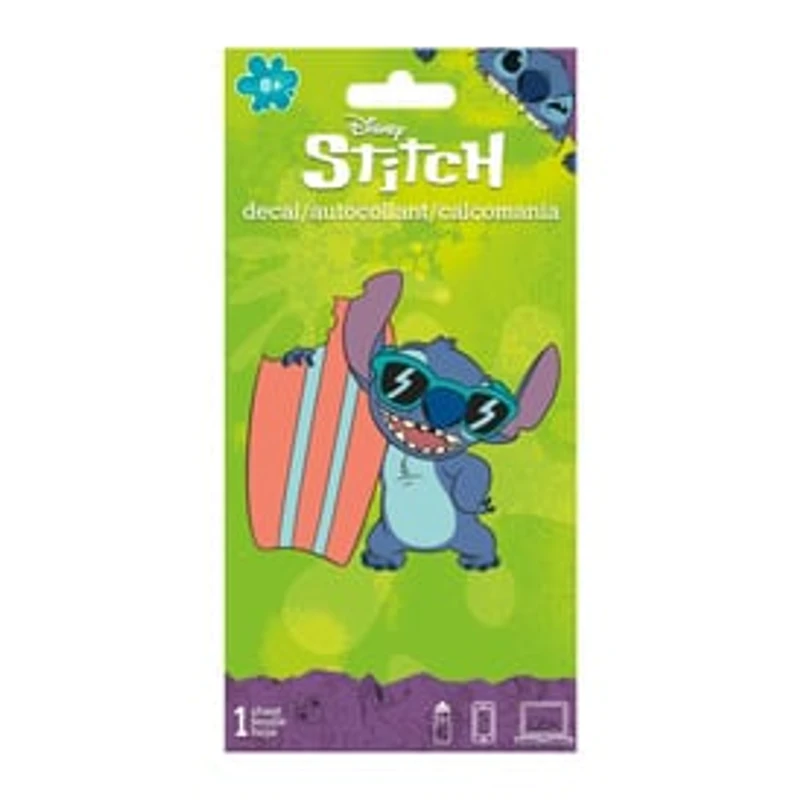 Disney Stitch Surf Sticker Decal 4in x 8in