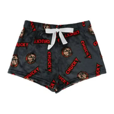 Juniors Halloween Plush Shorts