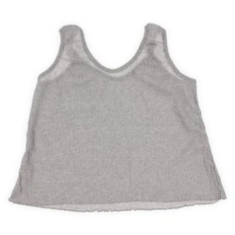 Juniors Knot Strap Tank Top - Heather Gray