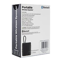 Fabric Wrapped Portable Wireless Speaker 3.54in x 3.11in