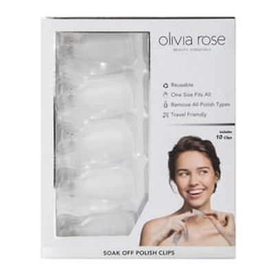 Olivia Rose Soak-Off Nail Polish Remover Clips 10-Pack