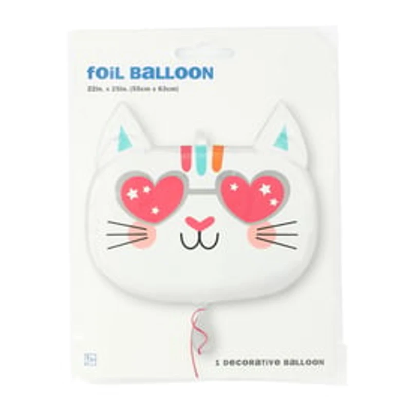 INFLATED Cat Shaped Balloon 28in