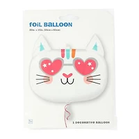 INFLATED Cat Shaped Balloon 28in