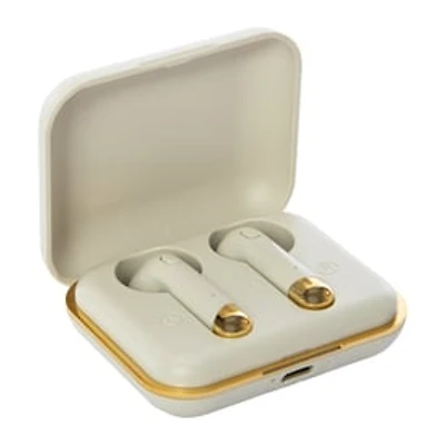 Chrome Bluetooth® Earbuds With Mic & Case