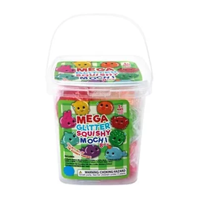 Mega Glitter Squishy Mochi 8-Pc