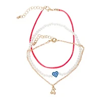 Assorted Anklet Set 3-Count
