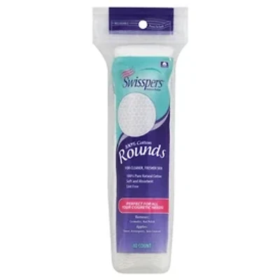 Swisspers® 100% Cotton Rounds 80-Count