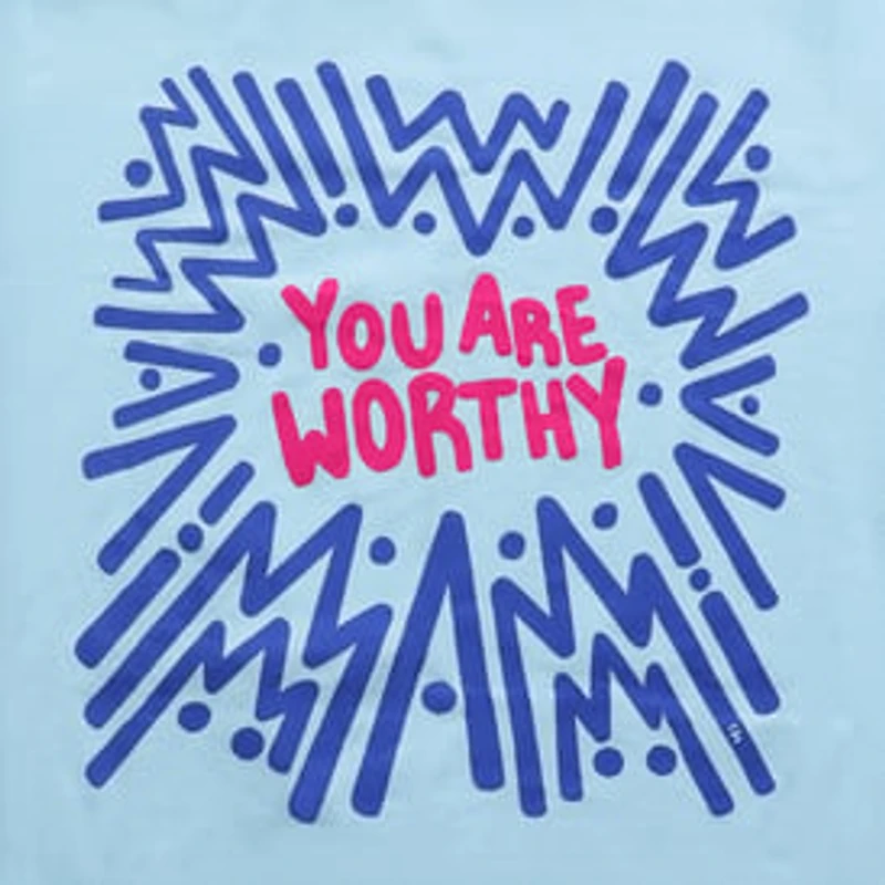 'You Are Worthy' by Lo Harris Graphic Tee
