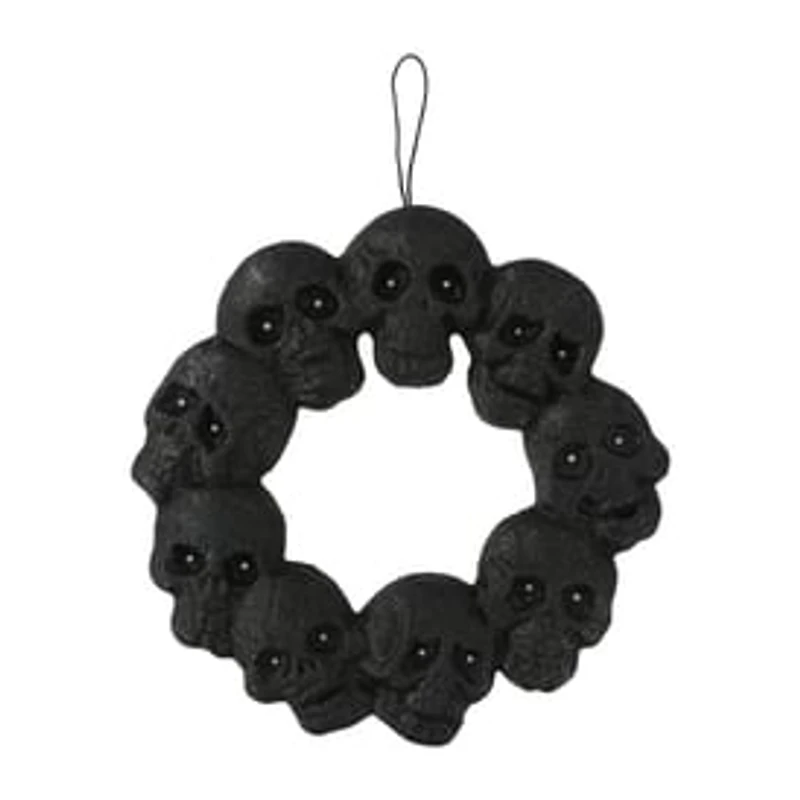Halloween LED Skull Wreath