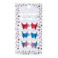 Americana Butterfly Hair Clips 8-Count
