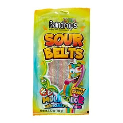 Raindrops® Sour Belts Multicolor Gummy Candy 3.52oz