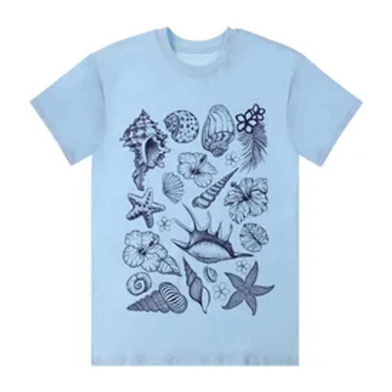 Seashells Collage Graphic Tee