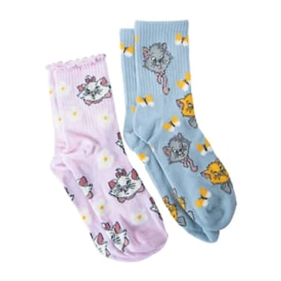 Branded Girls Mid-Crew Socks 2-Pack
